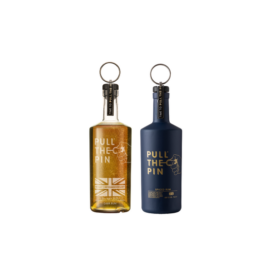 Pull The Pin Limited Editition VE 80 Dark Rum with gold 70cl & Spiced Rum 70cl